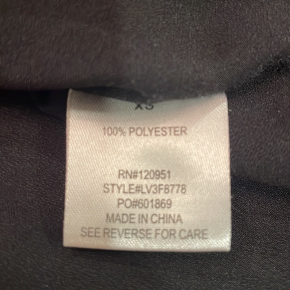 Black and Gray Olive & Oak blouse with back button detailing, xs, gently used - Picture 4 of 5